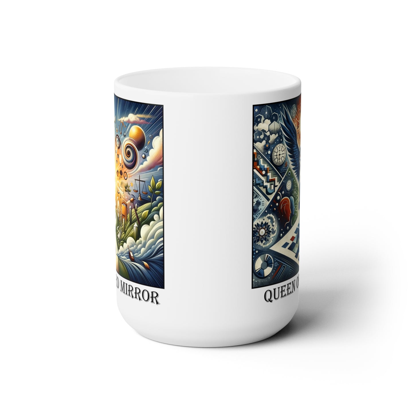 The Queen of Spades Ceramic 15 oz Mug from the Some Weird Mirror Collection ~ Game Version ~