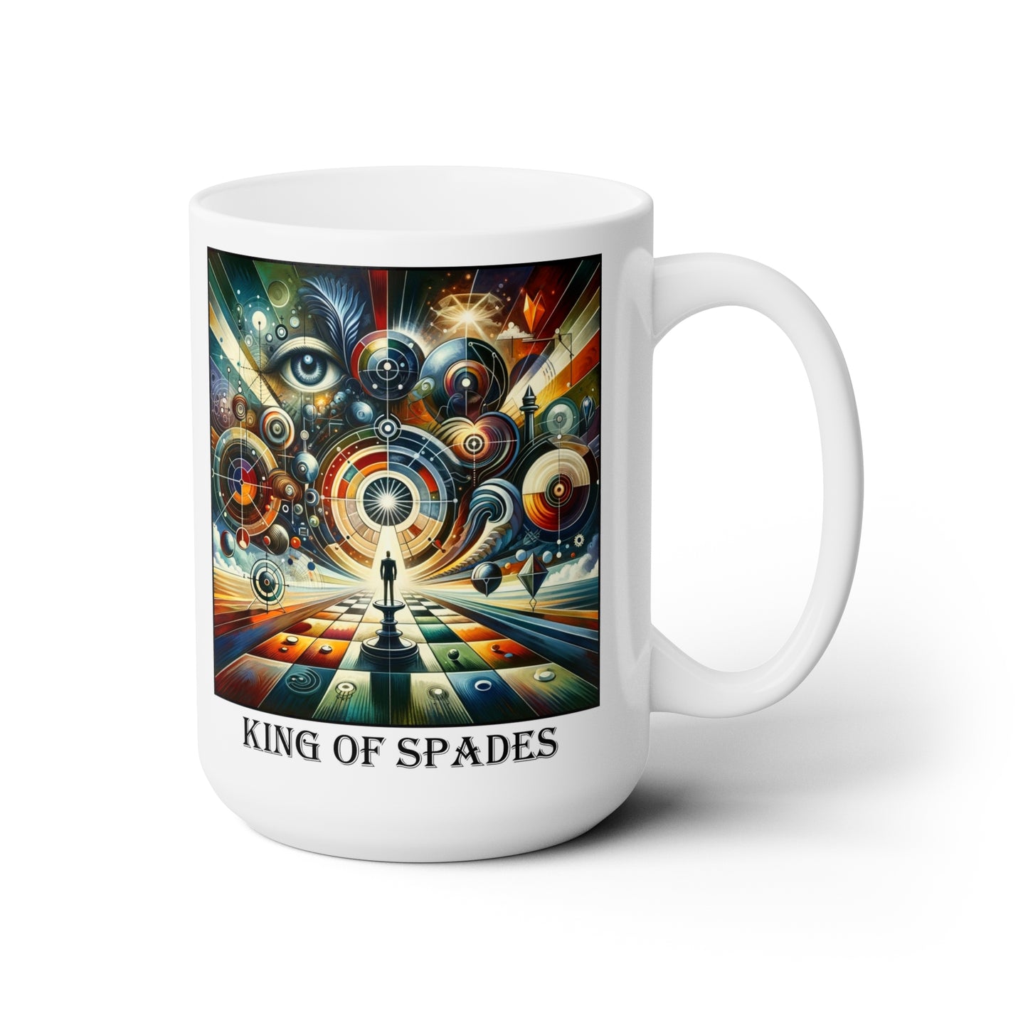 The King of Spades Ceramic 15 oz Mug from the Some Weird Mirror Collection ~ Game Version ~