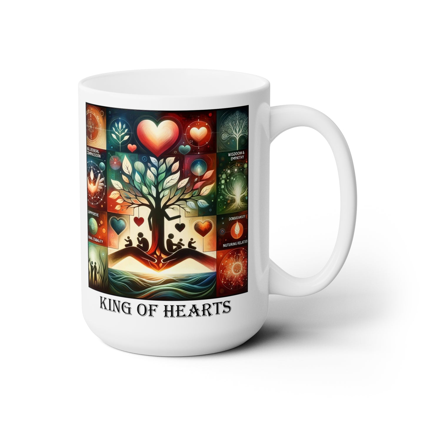 The King of Hearts Ceramic 15 oz Mug from the Some Weird Mirror Collection ~ Game Version ~