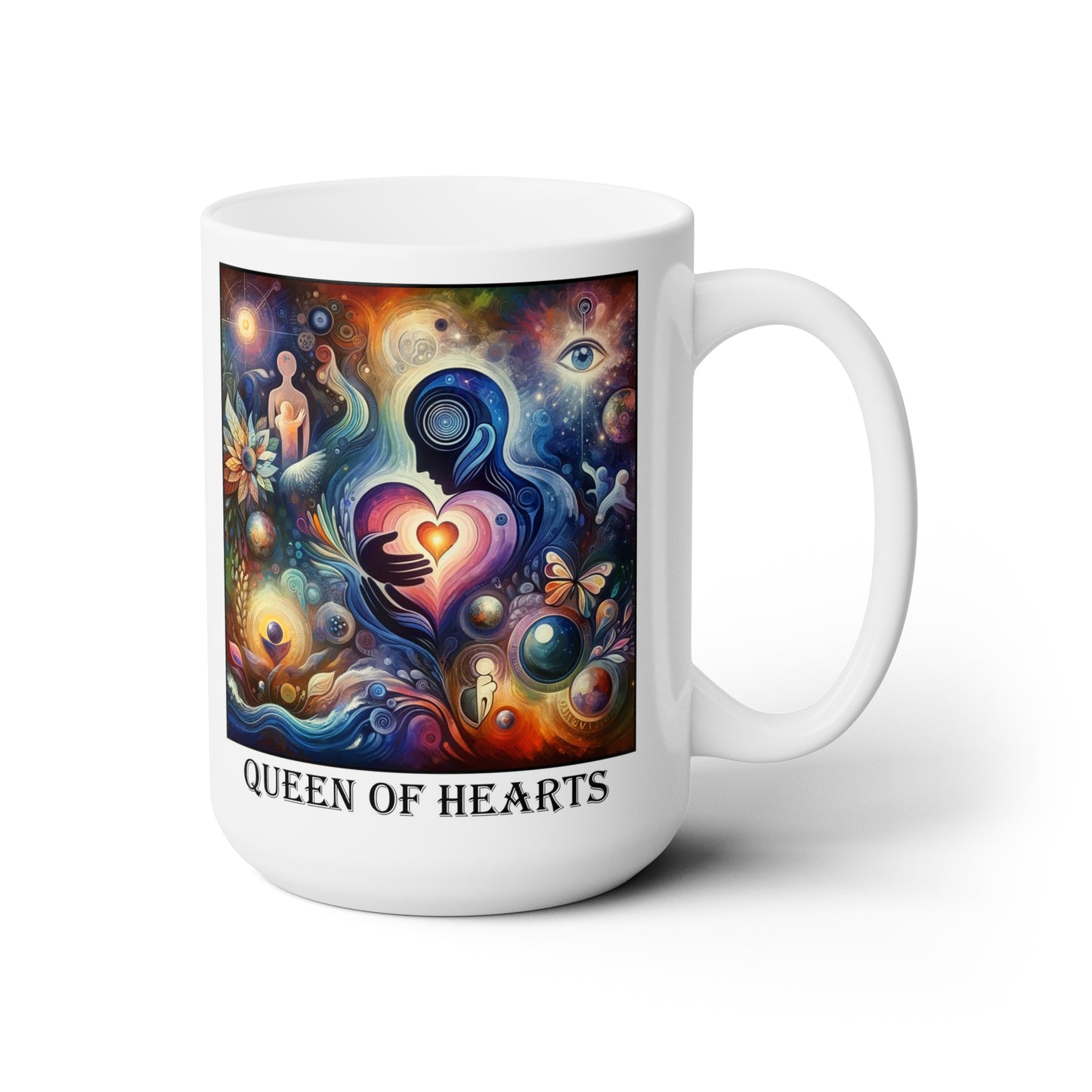 The Queen of Hearts Ceramic 15 oz Mug from the Some Weird Mirror Collection ~ Game Version ~