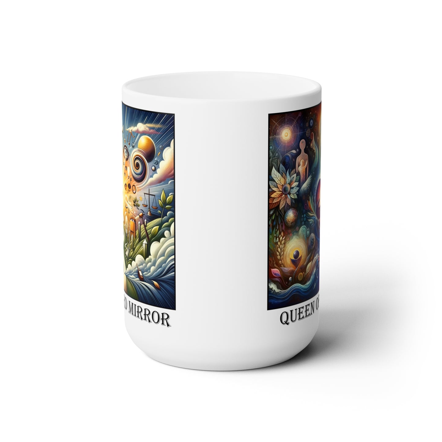 The Queen of Hearts Ceramic 15 oz Mug from the Some Weird Mirror Collection ~ Game Version ~