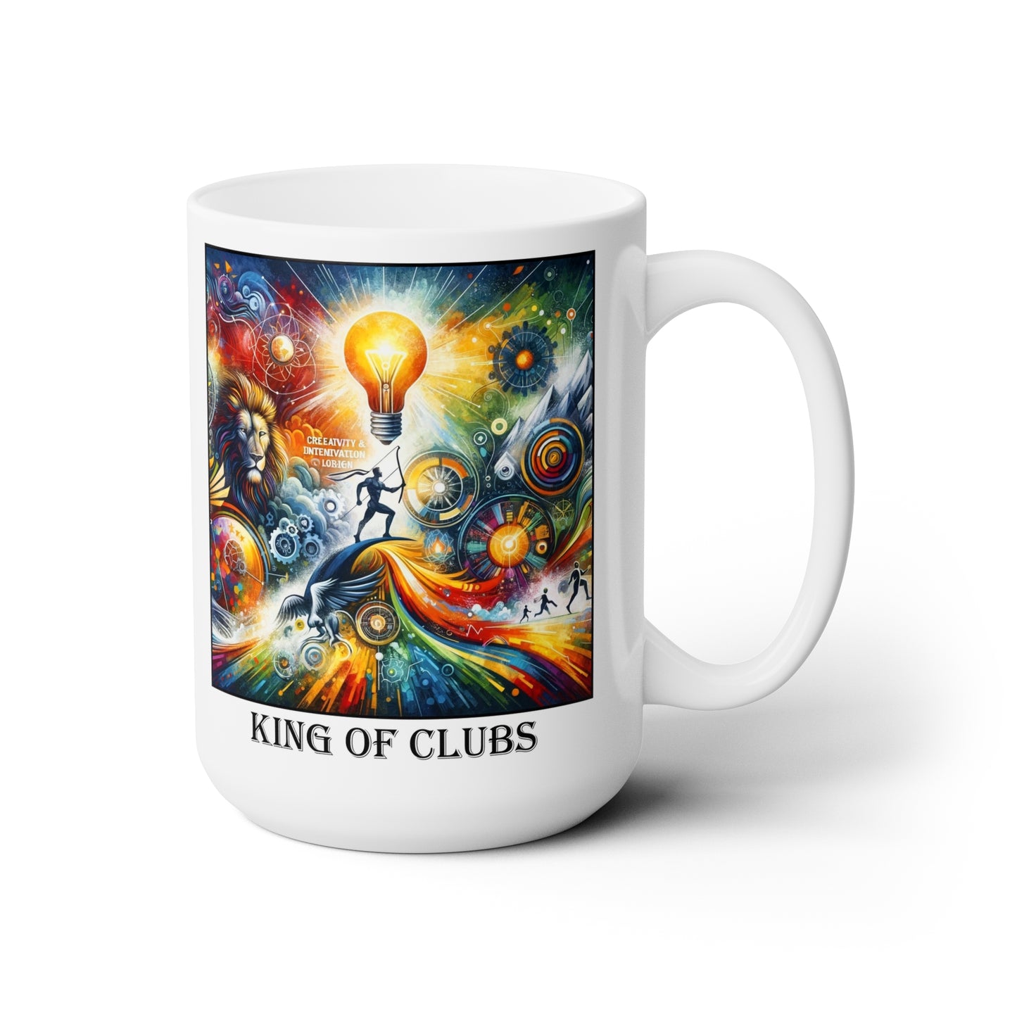 The King of Clubs Ceramic 15 oz Mug from the Some Weird Mirror Collection ~ Game Version~