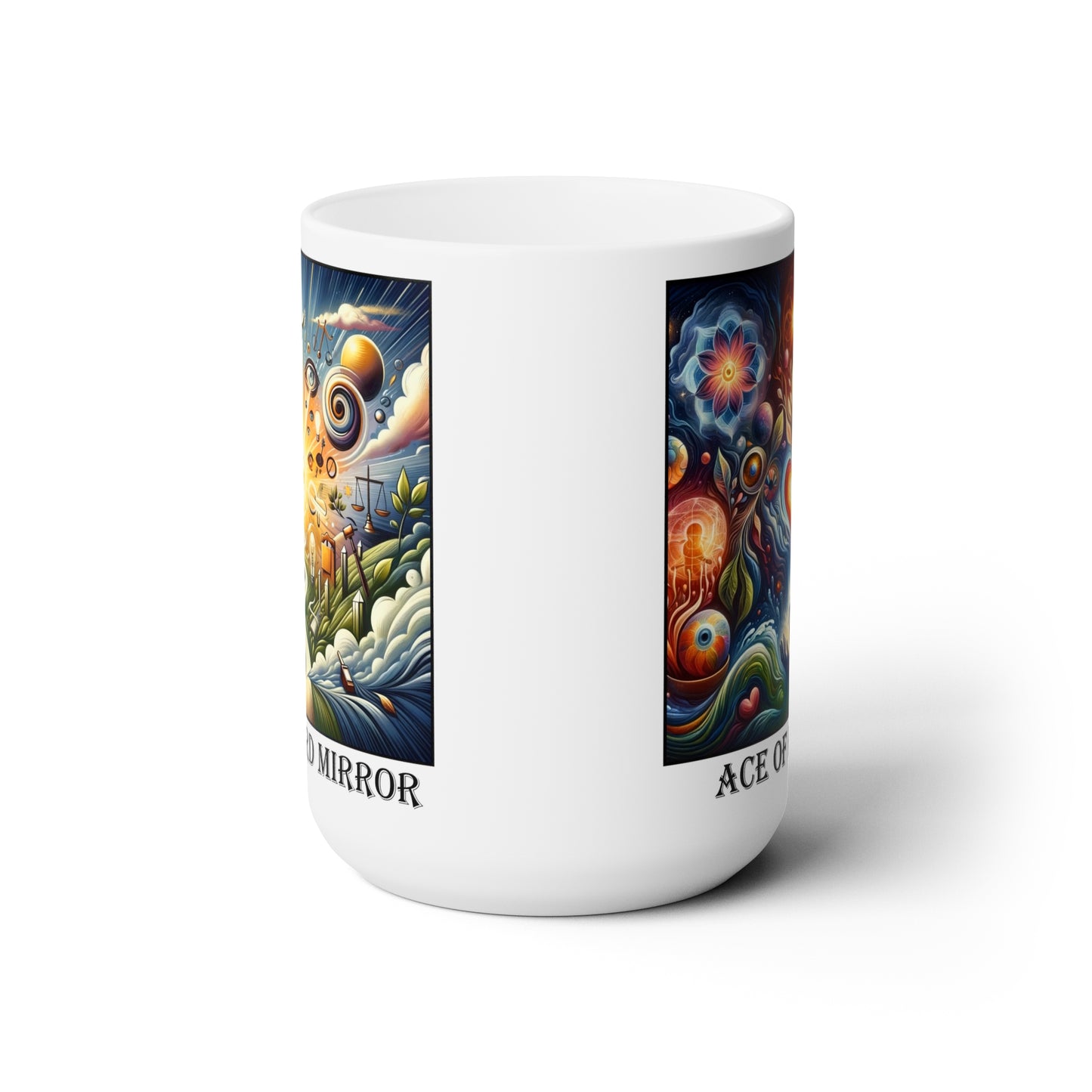 The Ace of Hearts Ceramic 15 oz Mug from the Some Weird Mirror Collection ~ Game Version ~