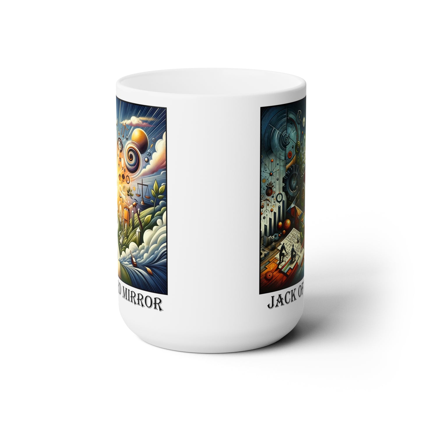 The Jack of Diamonds Ceramic 15 oz Mug from the Some Weird Mirror Collection ~ Game Version ~
