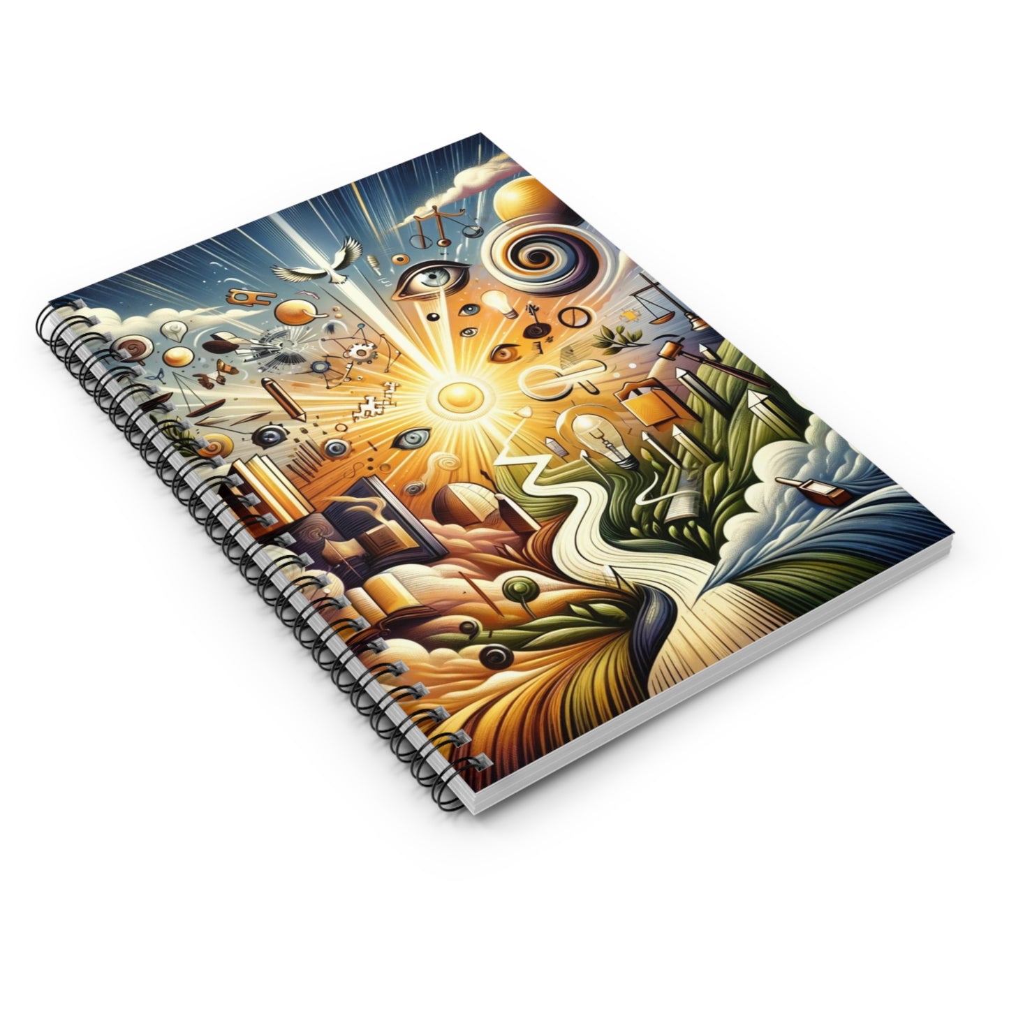 Ace of Spades Spiral Notebook - Ruled Line, from the Some Weird Mirror Collection