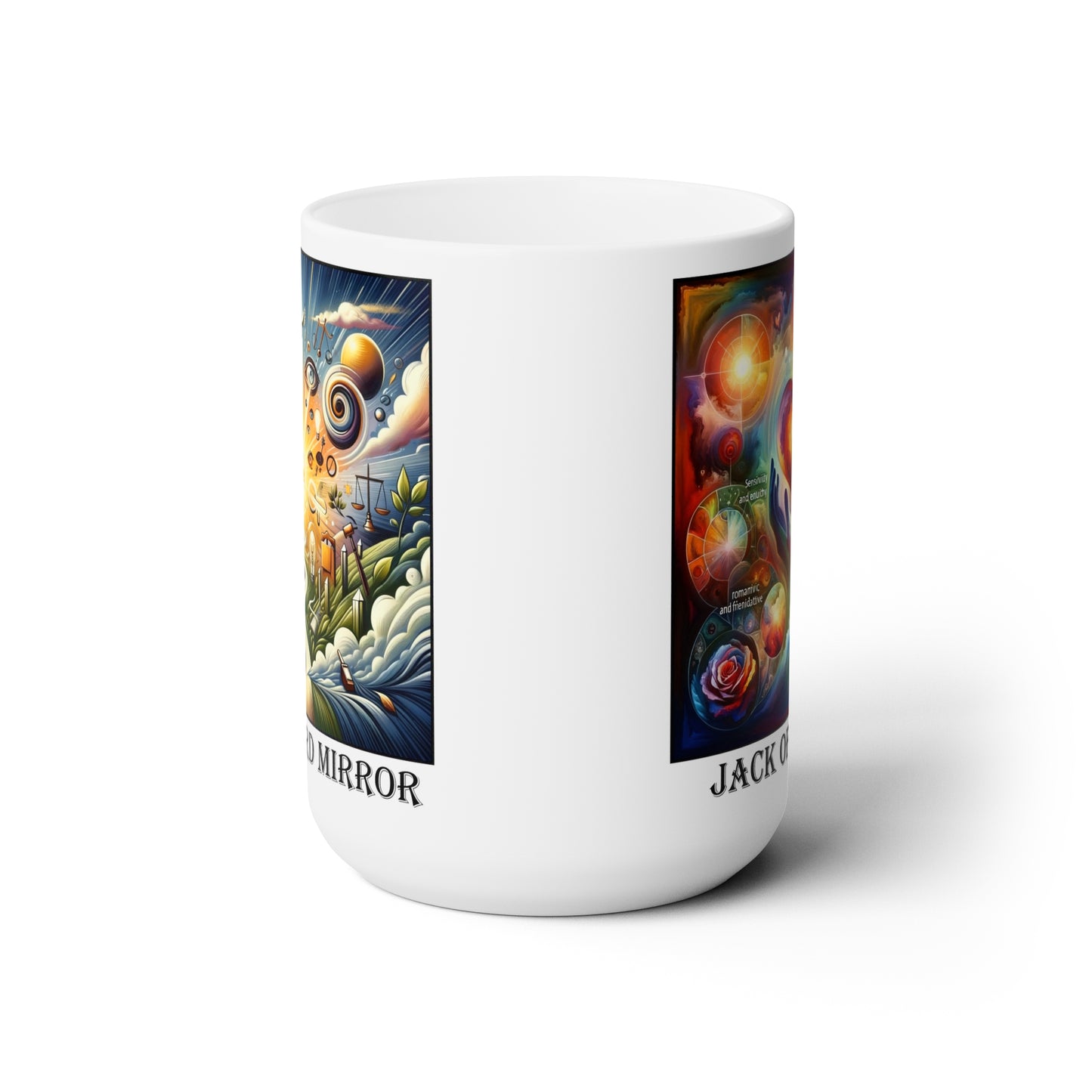 The Jack of Hearts Ceramic 15 oz Mug from the Some Weird Mirror Collection ~ Game Version ~