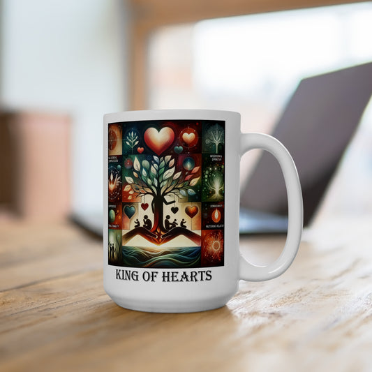 The  King of Hearts Ceramic 15 oz Mug from the Some Weird Mirror Collection ~ Game Version ~