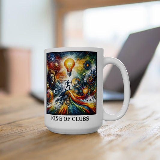 The King of Clubs Ceramic 15 oz Mug from the Some Weird Mirror Collection ~ Game Version~