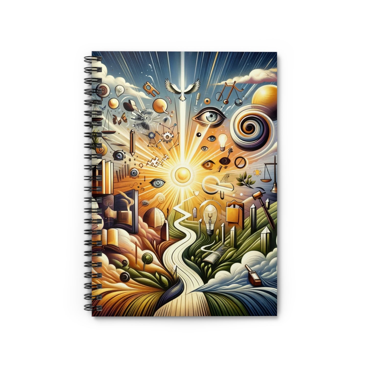 Ace of Spades Spiral Notebook - Ruled Line, from the Some Weird Mirror Collection