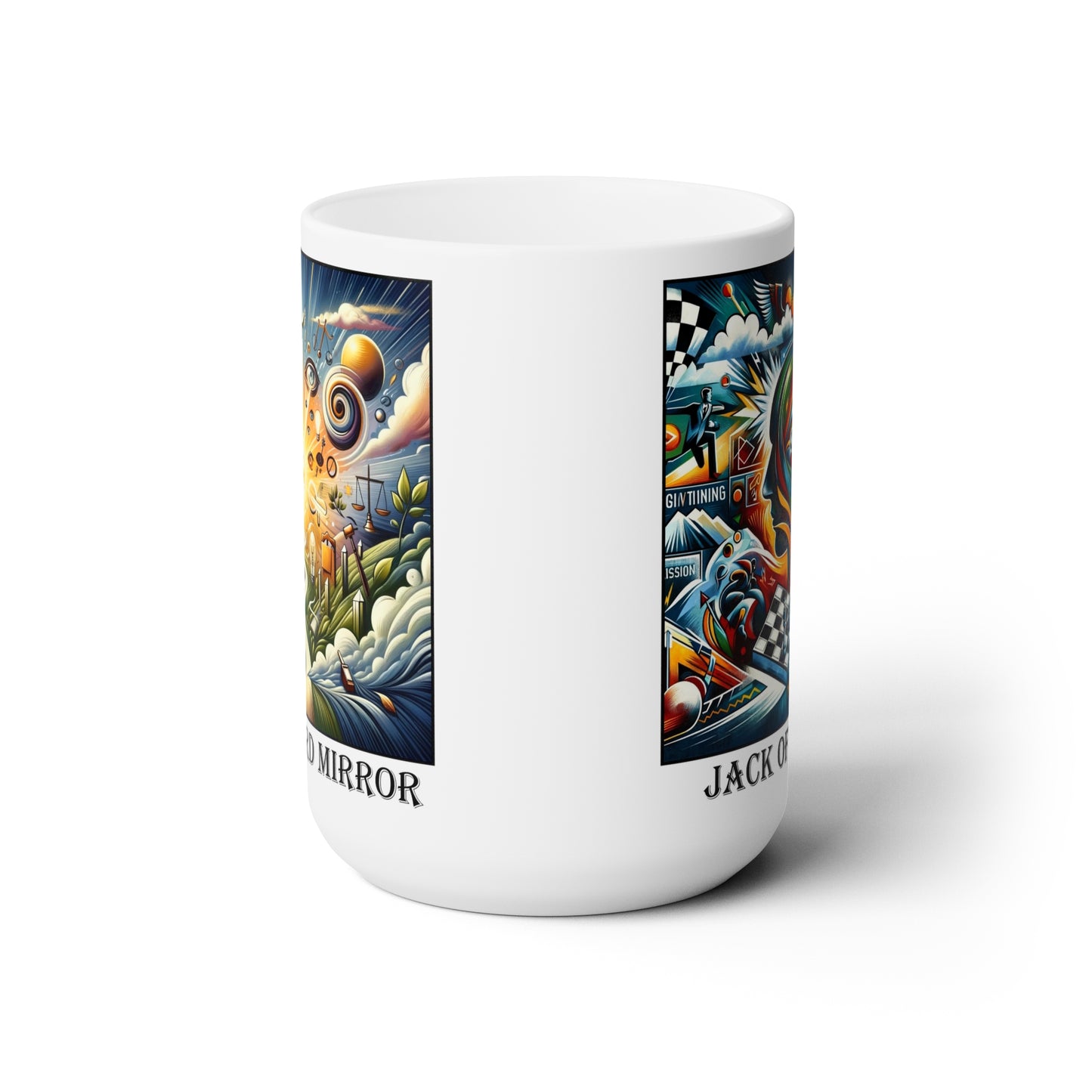 The Jack of Spades Ceramic 15 oz Mug from the Some Weird Mirror Collection ~ Game Version ~