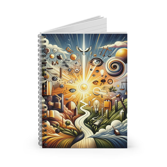 Ace of Spades Spiral Notebook - Ruled Line, from the Some Weird Mirror Collection